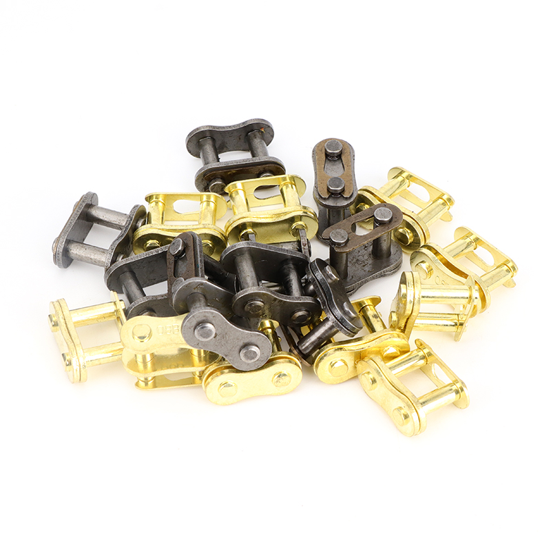 Master Link Chain - 10 pçs 428 ouro/preto corrente mestre