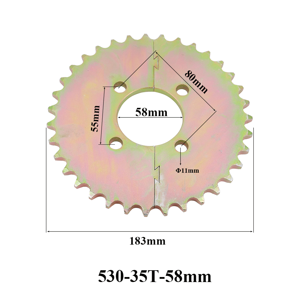 Roda dentada traseira de motoc - 530 Chain avaliação e preço