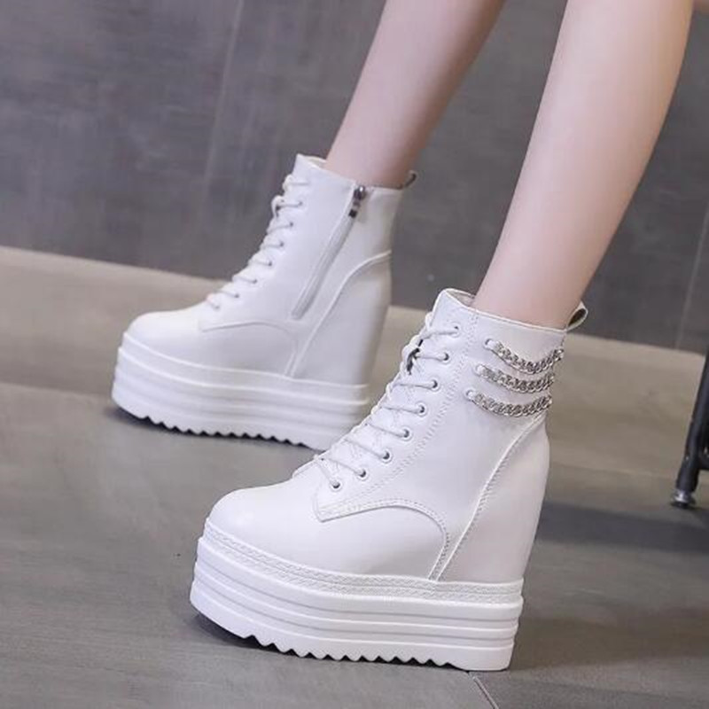 Novas mulheres botas de tornoz - Motorcycle Chain avaliação e preço
