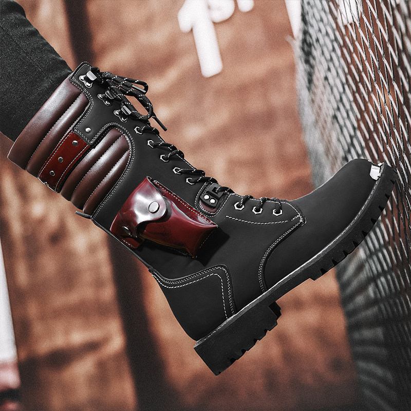 Botas Casuais Masculinas de Ca - Motorcycle Chain avaliação e preço