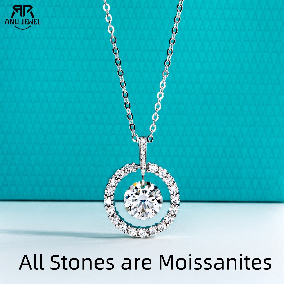 Anujewel 3ct d cor moissanite  - Ansi Chain avaliação e preço
