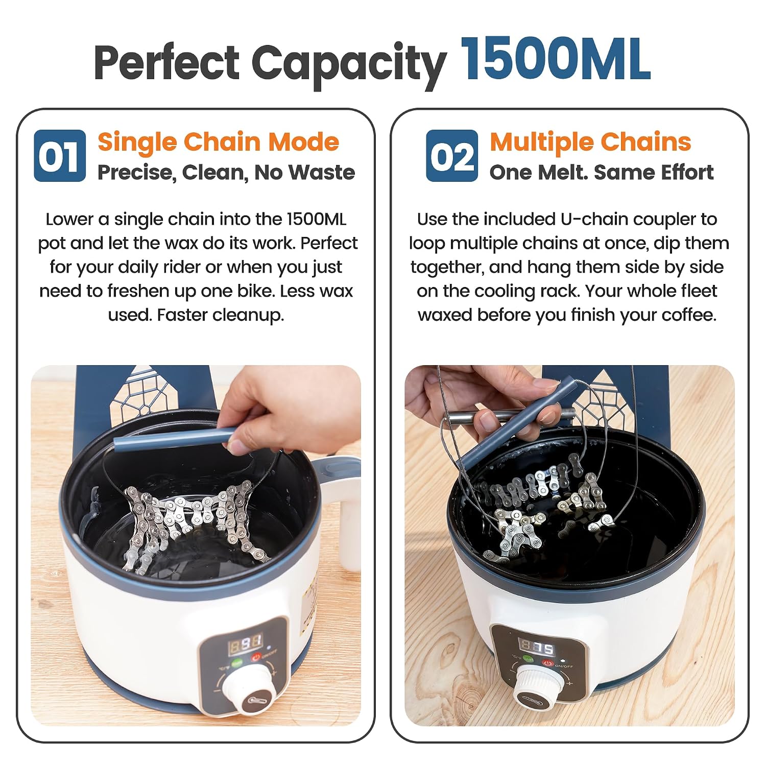 Panela de Derretimento de Cera - Bicycle Chain avaliação e preço